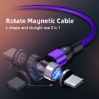 3Pin Transfer danych Magnetyczny kabel Micro Usb 540 stopni 3A
